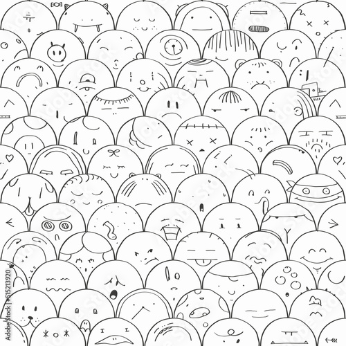 doodle mob pattern