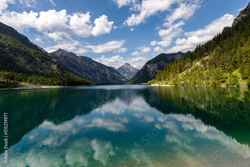 Plansee  lake in the Austrian Alps
