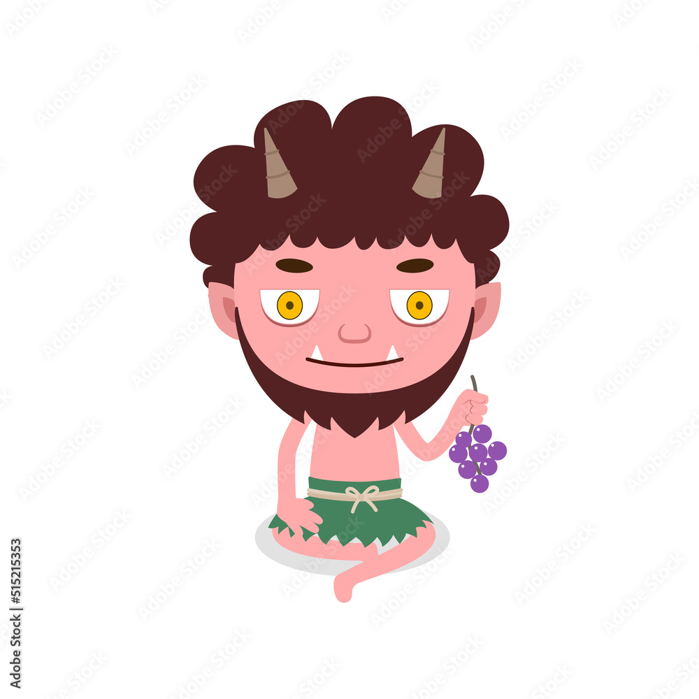 Japanese small mountain giant ghosts, devil, youkai illustration Japanese small mountain giant ghosts, devil, youkai illustration