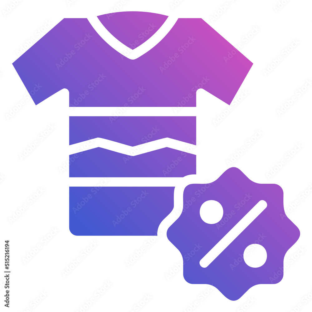 Fashion Discount Sale flat gradient icon. Can be used for digital product, presentation, print design and more. Fashion Discount Sale flat gradient icon. Can be used for digital product, presentation, print design and more.