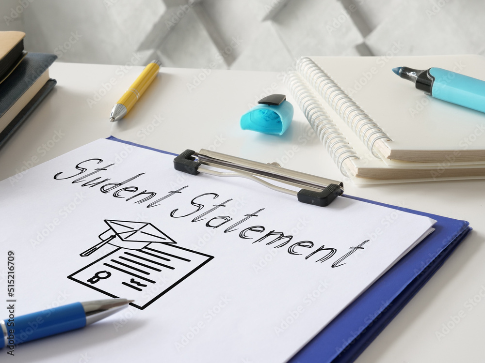 Student statement is shown using the text Student statement is shown using the text