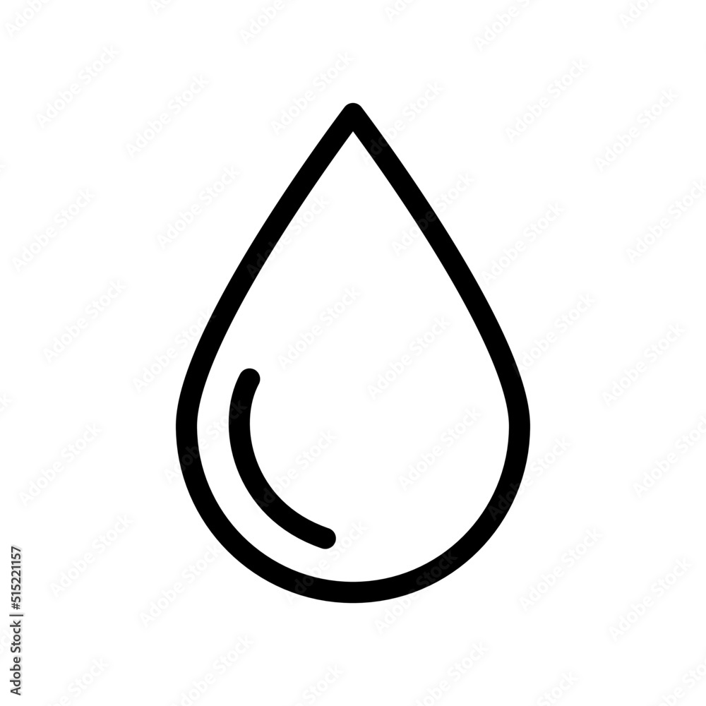 Drop icon in trendy flat style. Drop icon in trendy flat style.