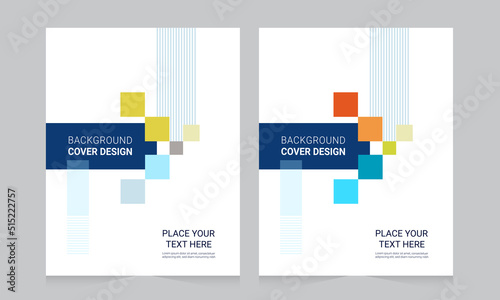 Cover design for annual report and business catalog, magazine, flyer or booklet. Brochure template layout. A4 cover vector EPS-10 photo