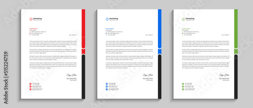 Clean and minimalist concept business letterhead template design. letterhead design template for your business project.