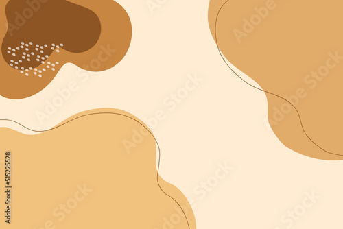 Abstract geometric brown beige minimal style fluid background wallpaper design for presentation