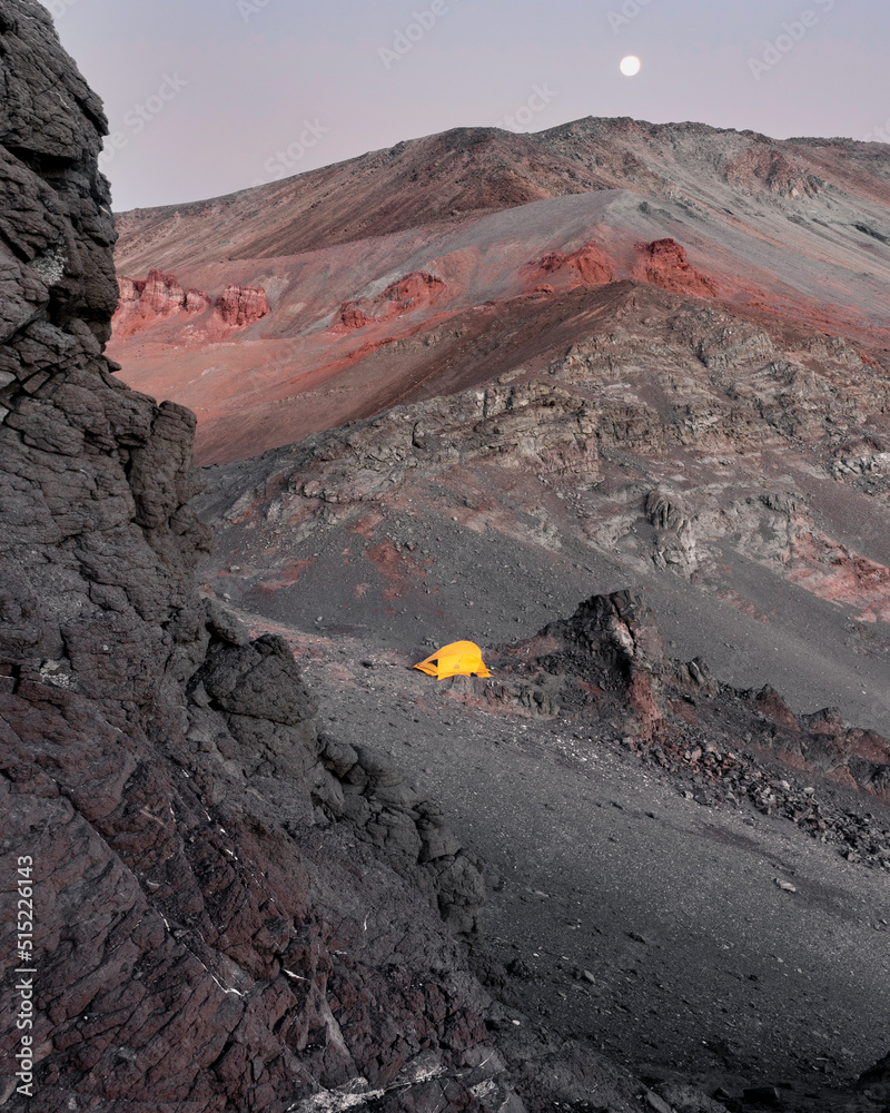 Naklejka premium volcanic landscape
