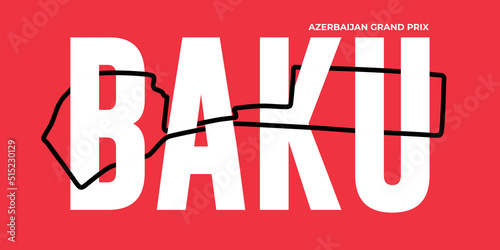 Race tracks, circuit for motorsport and auto sport. Baku, Azerbaijan.