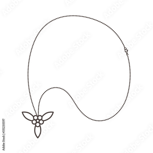 necklace with flower