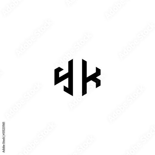 YK geometric abstract concept logo initial concept with high quality logo design photo