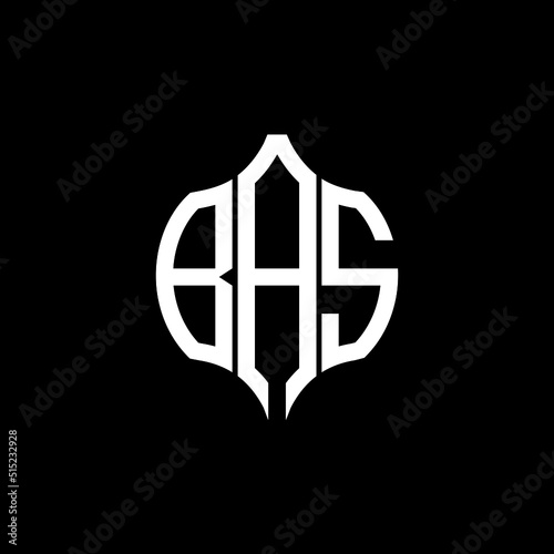 BAS letter logo. BAS best black background vector image. BAS Monogram logo design for entrepreneur and business.
