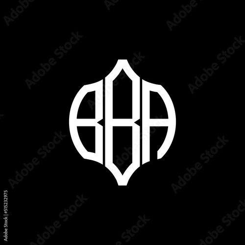 BBA letter logo. BBA best black background vector image. BBA Monogram logo design for entrepreneur and business.