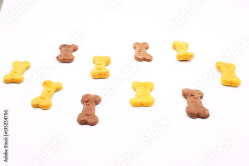 Snack, or cookies or prize to give the dog, to reward good behavior Dog bone  photo