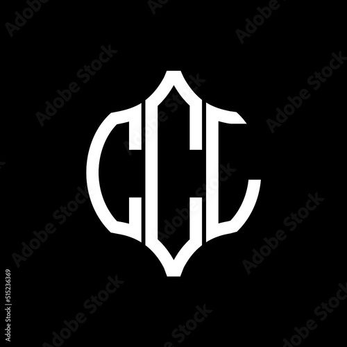 CCL letter logo. CCL best black background vector image. CCL Monogram logo design for entrepreneur and business.
 photo