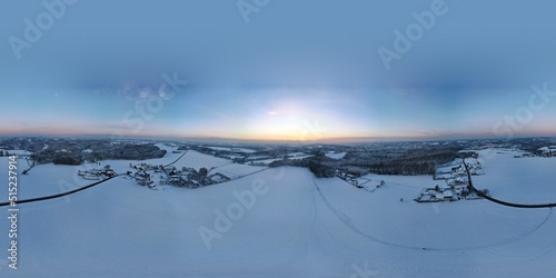 Snowy Windgarten Ennepetal Droneshot 4 photo