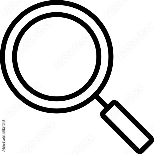 Magnifying glass outline icon