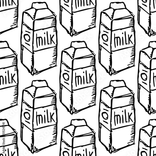 seamless milk pattern