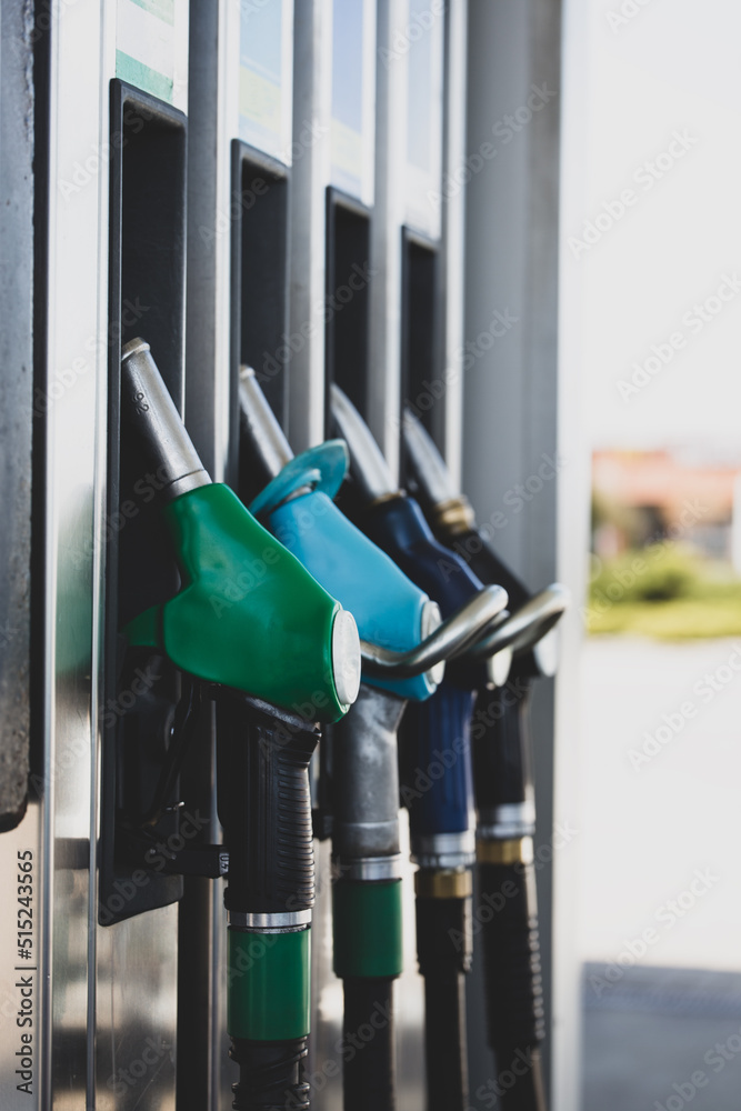 fuel dispensers at a gas station fuel dispensers at a gas station