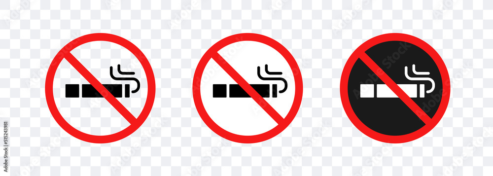 No smoking. Smoking cigarette in a prohibition sign. Vector clipart isolated on white background. No smoking. Smoking cigarette in a prohibition sign. Vector clipart isolated on white background.