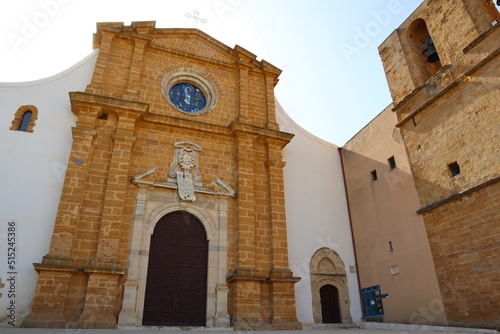 Agrigento, Sicily (Italy): detail view of the Cathedral of San Gerlando