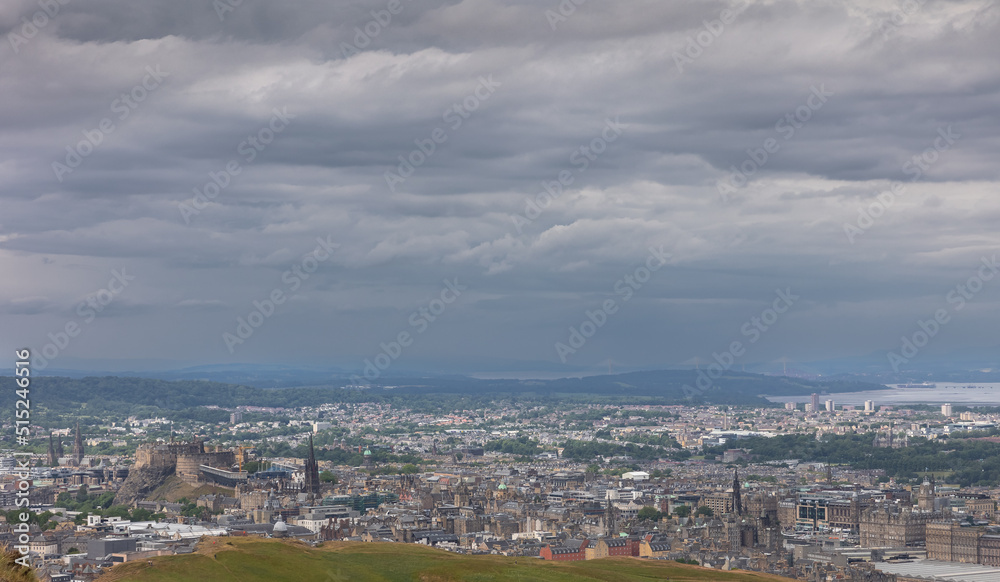 Ein Blick vom Arthur´s Seat über Edinburgh