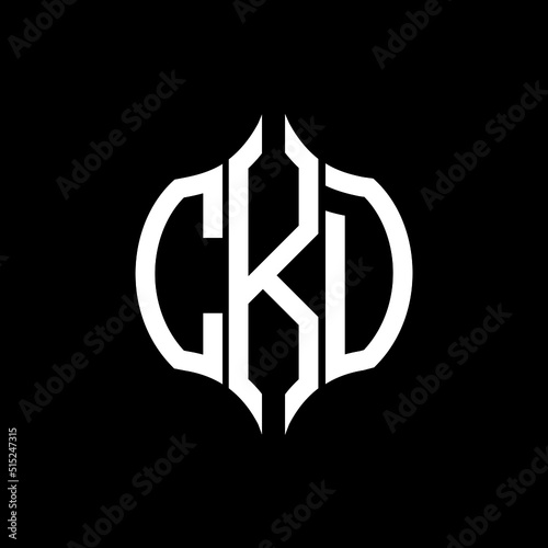 CKD letter logo. CKD best black ground vector image. CKD Monogram logo design for entrepreneur and business.