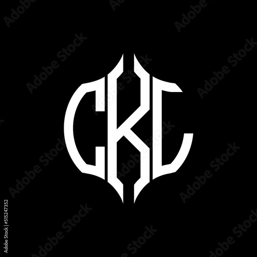 CKL letter logo. CKL best black ground vector image. CKL Monogram logo design for entrepreneur and business. photo