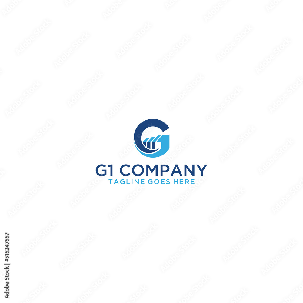 G1 Initial Logo Sign Design