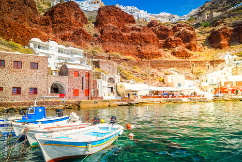 Amoudi bay, Santorini, Greece photo