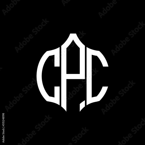 CPC letter logo. CPC best black ground vector image. CPC Monogram logo design for entrepreneur and business.