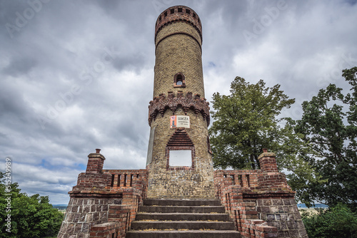 Observation tower from 1895 in Cedynia town in West Pomeranian region, Poland photo