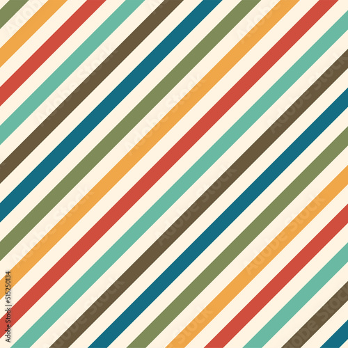 Seamless retro pattern. Colorful geometric background. Vector illustration