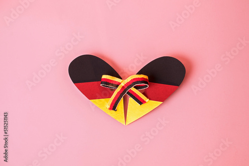 German unity day  concept, connected parts of the heart