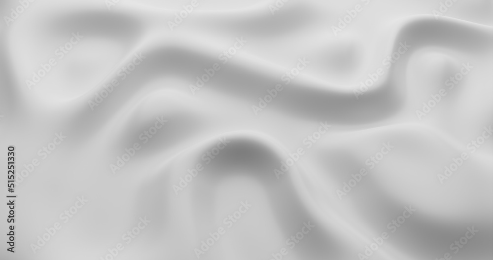 White cloth texture background. 3d rendering.