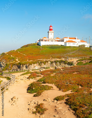 Cabo Roca lighthouse seascape Portugal