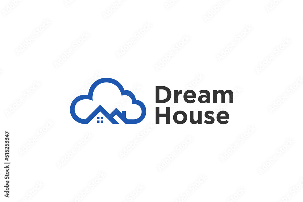 Dream cloud house logo Dream cloud house logo