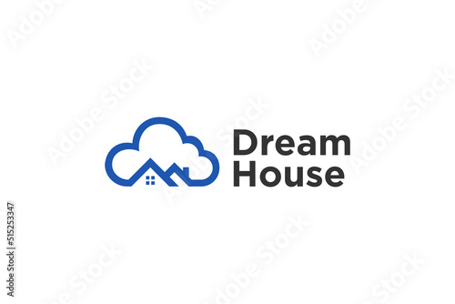 Dream cloud house logo