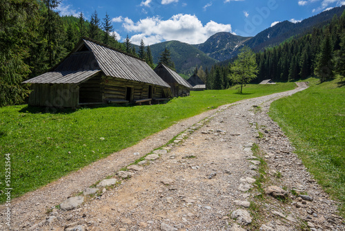 Old huts in the Jaworzynka Valley. Tatra Mountains. © Jacek Jacobi