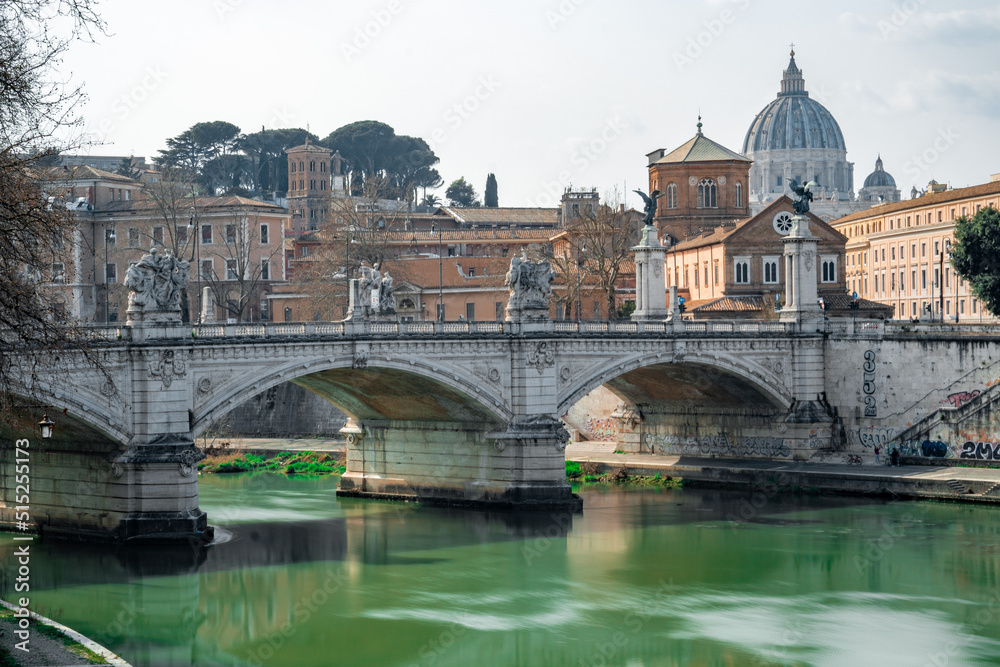 bridge over the river in Rome