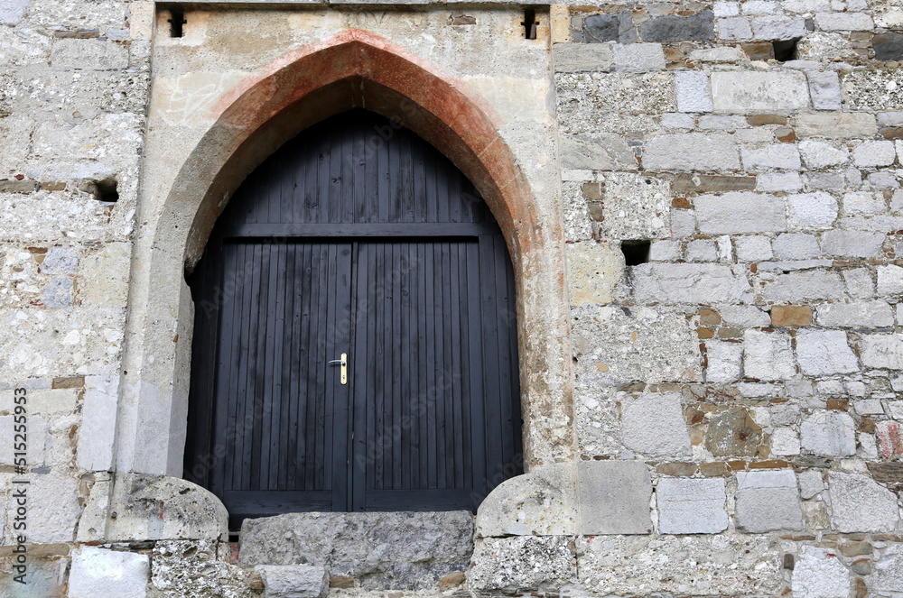 Door architectural design element for entering and exiting a building