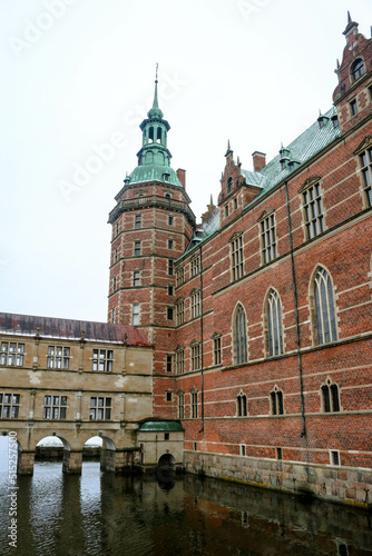 Views from Frederiksborg Castle in the town of Hillerød, Denmark