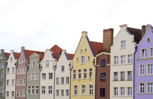 Colorful houses, architecture, street Houses in the city centre. © Aleksandra