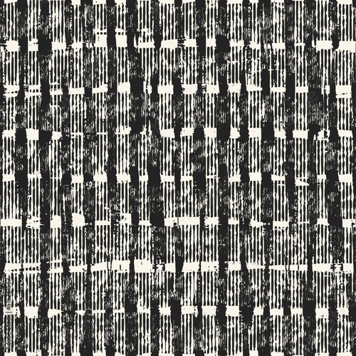Charcoal Wood Grain Textured Striped Pattern