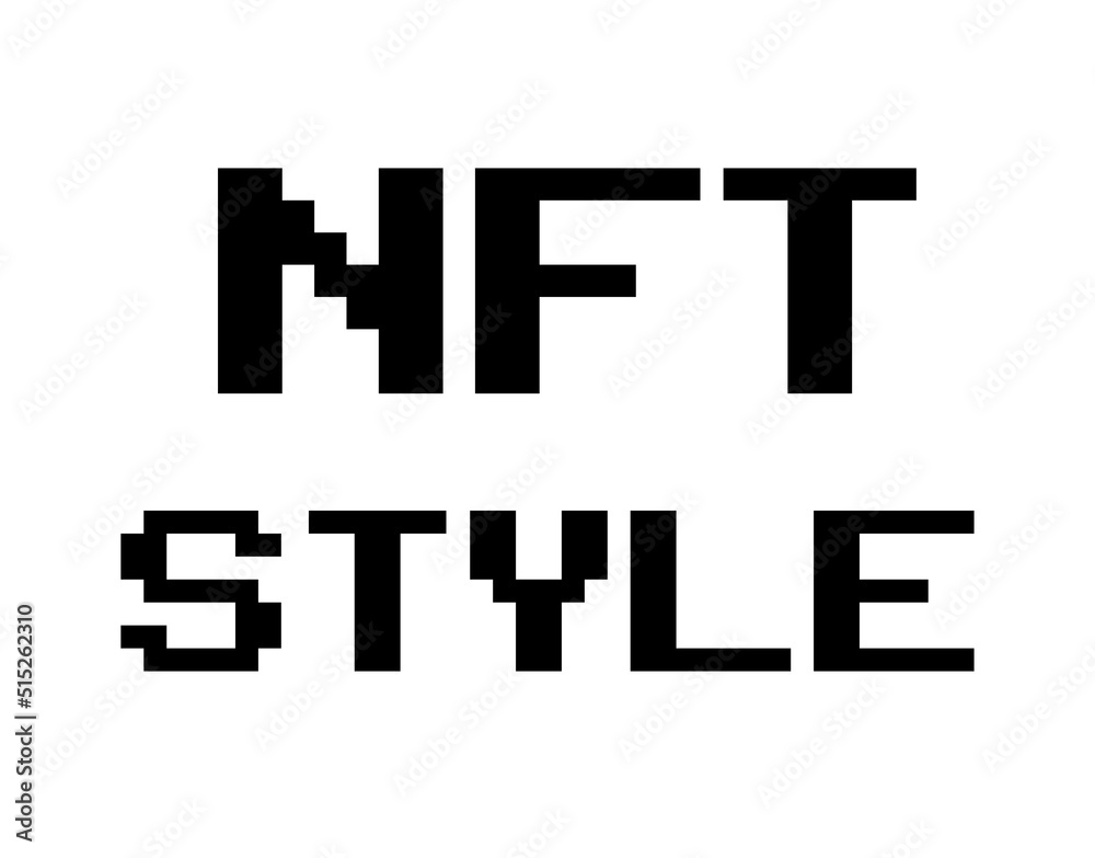 Trendy NFT digital text words. NFT crypto style and art concept
for print and posters.
Trendy NFT digital text words. NFT crypto style and art concept
for print and posters.