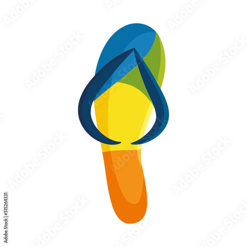 beach sandal icon