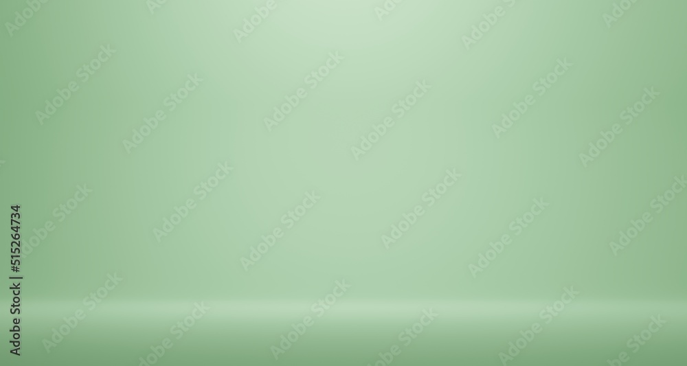 Blank Wall for mockup, empty Mint Green Aesthetic background.