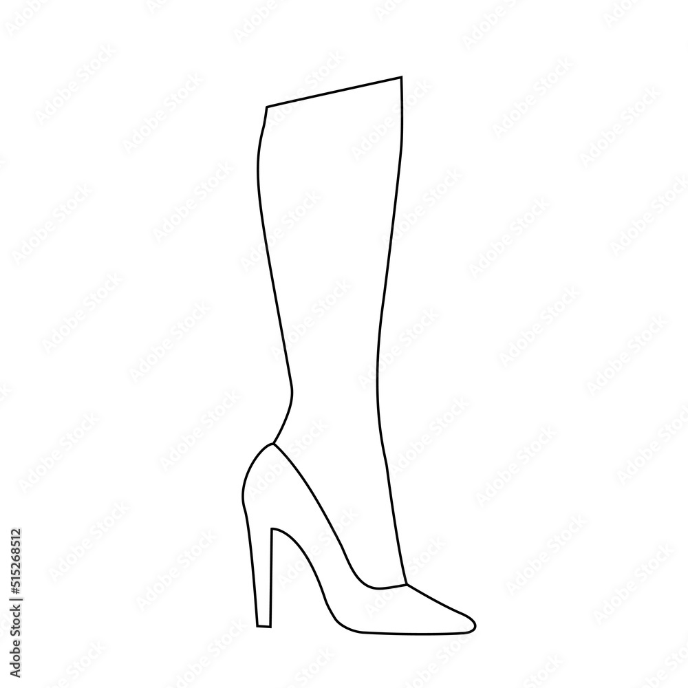 Female legs silhouette Female legs silhouette