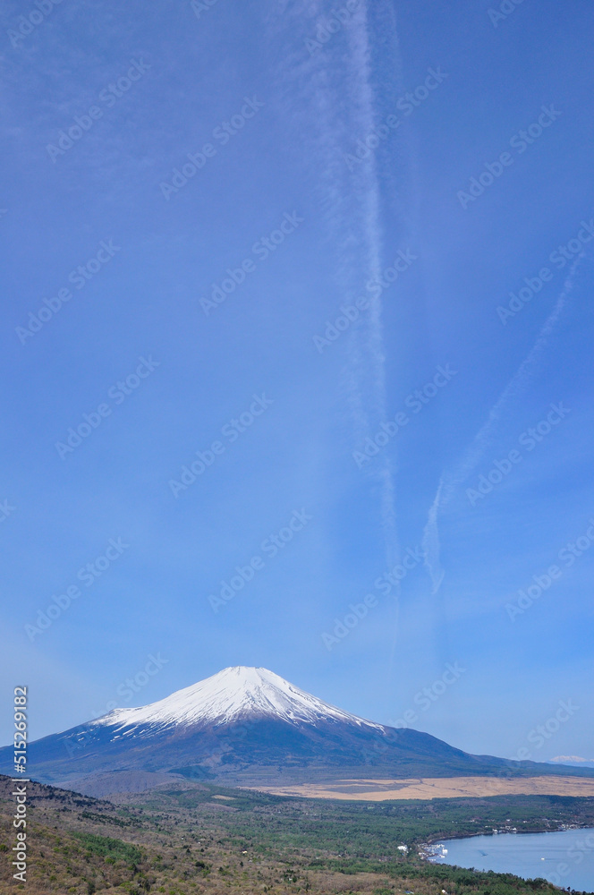 鉄砲木ノ頭より望む富士山　コピースペース
