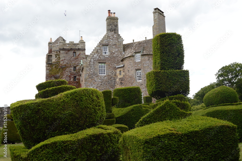 16th century Earlshall Castle, Leuchars, Fife, Scotland, July 2022