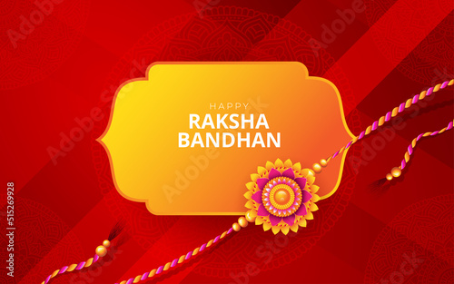 Raksha Bandhan Greeting Background Design Template Illustration