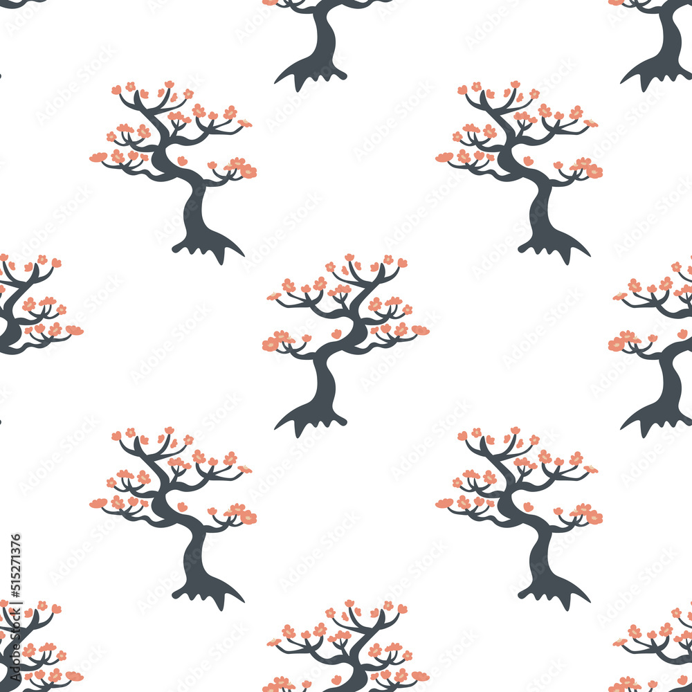 Seamless sakura pattern